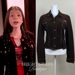 Rare Corduroy Studded Jacket ASO Dawn Summers Buffy the Vampire Slayer Y2K VTG